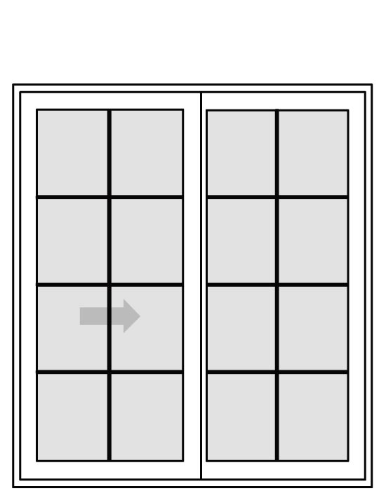 Paint Grade MDF Interior Doors - WD-CNSS-6068-2P-GR