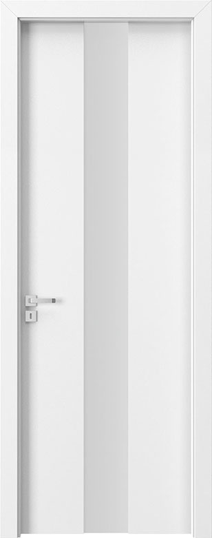White Wood Front Door - Single