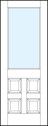 Pant-Grade MDF Interior Door - pl410 - TruStile
