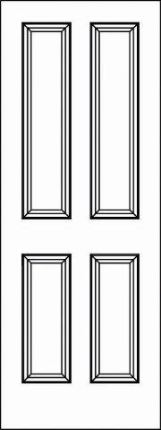 Pant-Grade MDF Interior Door - 5106 - Woodgrain-Doors