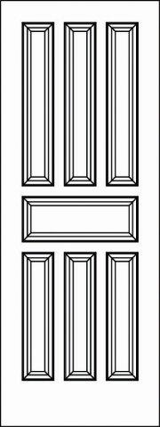 Pant-Grade MDF Interior Door - 5122 - Woodgrain-Doors