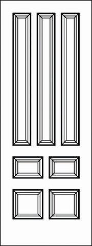 Pant-Grade MDF Interior Door - 5123 - Woodgrain-Doors
