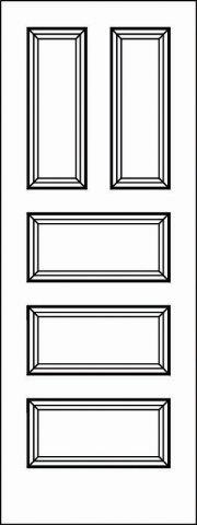 Pant-Grade MDF Interior Door - 5173 - Woodgrain-Doors