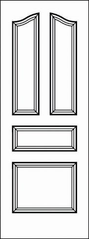 Pant-Grade MDF Interior Door - 5738 - Woodgrain-Doors