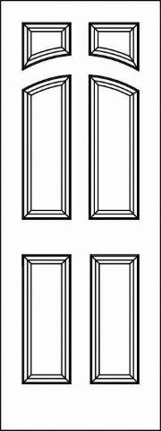 Pant-Grade MDF Interior Door - 5849 - Woodgrain-Doors