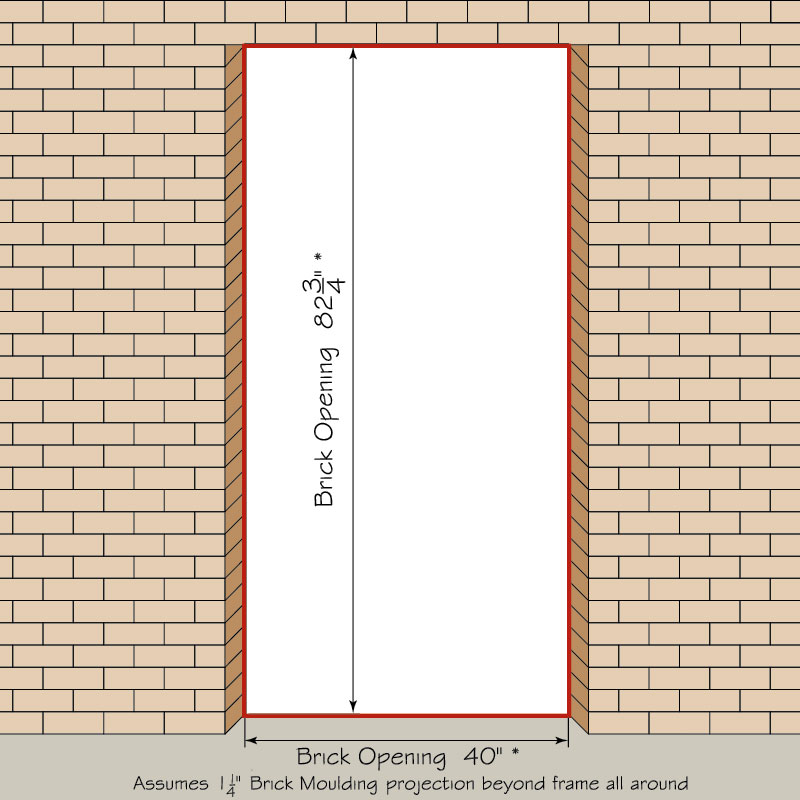 Entry Door Brick Opening