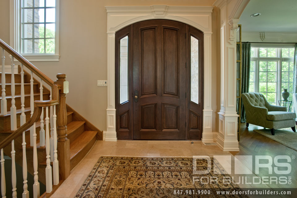 DoorsForBuildersSolidWoodDoorDB1522SL_Cherry Custom Wood Doors